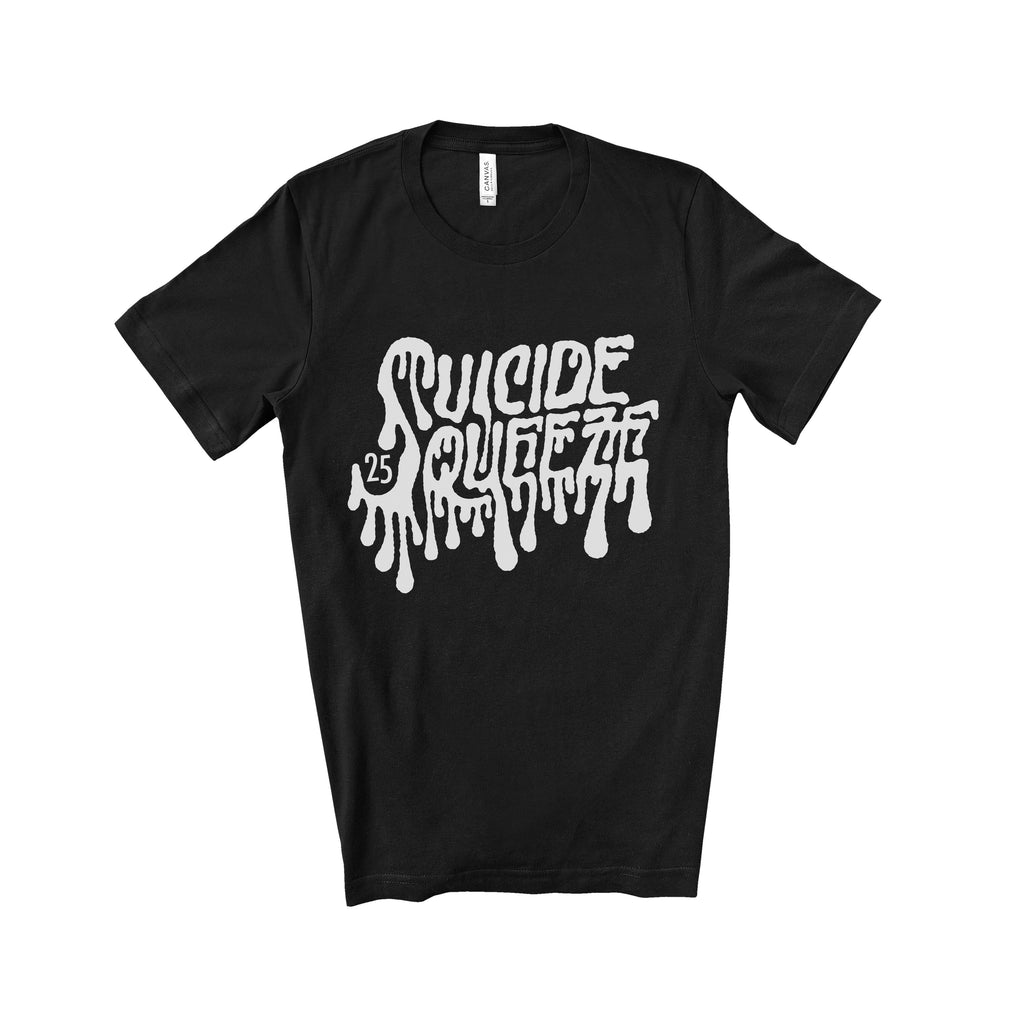 Suicide Squeeze 25th Anniversary Drip Logo T-Shirt